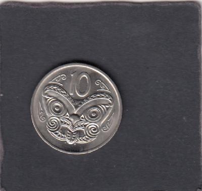 Beschrijving: 10 Cent MAORI MASK